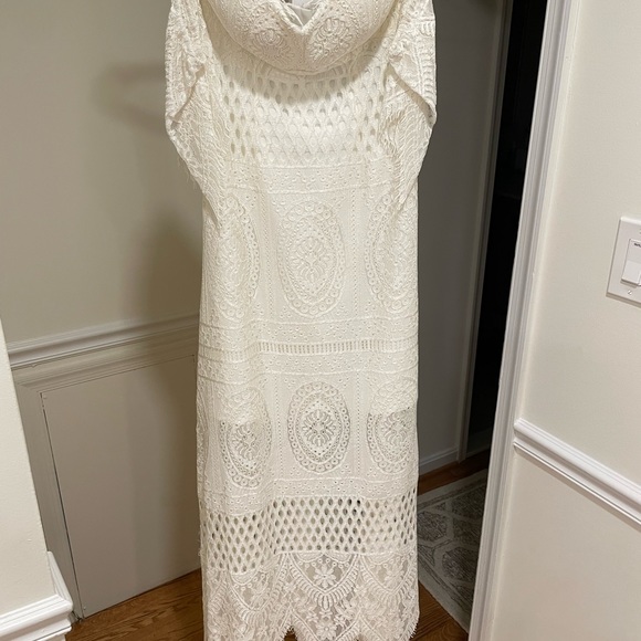 Boho white lace dress - Picture 4 of 9